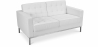 Buy Design Sofa - (2 seats) - Premium Leather White 13243 - prices
