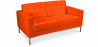 Buy Design Sofa - (2 seats) - Premium Leather Orange 13243 - in the EU