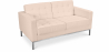 Buy Design Sofa - (2 seats) - Premium Leather Ivory 13243 at Privatefloor