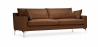 Buy Living-room Sofa 3 seats Fabric Brown chocolate 26729 with a guarantee