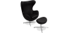 Buy Brave Chair with Ottoman - Faux Leather Black 13658 - prices