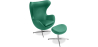 Buy Brave Chair with Ottoman - Faux Leather Turquoise 13658 with a guarantee