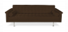 Buy Design Sofa Objective (3 seats) - Fabric Chocolate 13258 at Privatefloor