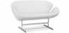 Buy Scandinavian design Svin  Sofa (2 seats) - Faux Leather White 13912 - prices