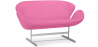 Buy Scandinavian design Svin  Sofa (2 seats) - Faux Leather Pink 13912 home delivery