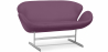 Buy Scandinavian design Svin  Sofa (2 seats) - Faux Leather Mauve 13912 with a guarantee