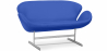 Buy Scandinavian design Svin  Sofa (2 seats) - Faux Leather Dark blue 13912 home delivery
