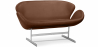 Buy Scandinavian design Svin  Sofa (2 seats) - Faux Leather Chocolate 13912 - in the EU
