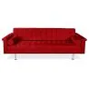 Buy Design Sofa Objective (3 seats) - Faux Leather Red 13259