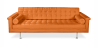 Buy 3 Seater Sofa - Polyurethane Upholstered - Objective Orange 13259 Home delivery