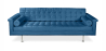 Buy 3 Seater Sofa - Polyurethane Upholstered - Objective Dark blue 13259 with a guarantee