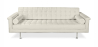 Buy Design Sofa Objective (3 seats) - Faux Leather Ivory 13259 - prices