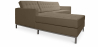 Buy Chaise longue design - Leather upholstery - Nova Taupe 15186 in the Europe
