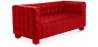 Buy Design Sofa from the Nubus Suite (2 seats) - Faux Leather Red 13252 in the Europe