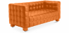 Buy Design Sofa from the Nubus Suite (2 seats) - Faux Leather Orange 13252 home delivery