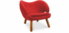 Buy Pelitane  Scandinavian Design Armchair  - Fabric Red 16506 in the Europe