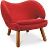 Buy Pelitane Scandinavian Design Armchair  - Fabric Red 16506