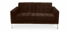 Buy Fabric Upholstered Sofa - 2 Seater - Konel Brown 13241 - prices