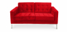 Buy Fabric Upholstered Sofa - 2 Seater - Konel Red 13241 at Privatefloor