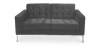 Buy Fabric Upholstered Sofa - 2 Seater - Konel Dark grey 13241 Home delivery