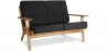 Buy Scandinavian design Design Sofa FM350 (2 seats) - Fabric Dark grey 13249 with a guarantee
