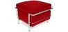  Square Footrest - Upholstered in Faux Leather - Kart image 9