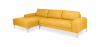 Buy Living-room Corner Sofa 5 seats Fabric Yellow 26731 - prices