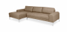 Buy Chaise longue with 5 seats - Upholstered in fabric - Yemy Brown 26731 at Privatefloor