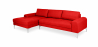 Buy Living-room Corner Sofa 5 seats Fabric Red 26731 with a guarantee