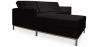 Buy Chaise longue design - Upholstered in Polipiel - Nova Black 15184 - in the EU