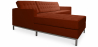 Buy Chaise longue design - Upholstered in Polipiel - Nova Brown 15184 at Privatefloor