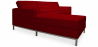 Buy Chaise longue design - Upholstered in Polipiel - Nova Red 15184 in the Europe