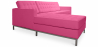 Buy Chaise longue design - Upholstered in Polipiel - Nova Pink 15184 Home delivery