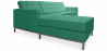 Buy Chaise longue design - Upholstered in Polipiel - Nova Turquoise 15184 - in the EU