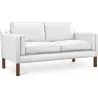 Buy Scandinavian design Design Sofa Chaggai (2 seats)  - Faux Leather White 13915