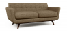 Buy 2 Seater Sofa - Scandinavian Style - Linen Upholstered - Milton Light brown 55628 at Privatefloor
