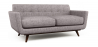 Buy 2 Seater Sofa - Scandinavian Style - Linen Upholstered - Milton Grey 55628 in the Europe