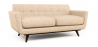 Buy 2 Seater Sofa - Scandinavian Style - Linen Upholstered - Milton Cream 55628 Home delivery