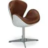 Buy Flamingo Chair Aviator Armchair - Microfiber Aged Leather Effect Brown 25625