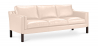 Buy Design Sofa Menache (3 seats) - Premium Leather Ivory 13928 at Privatefloor