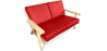 Buy Design Sofa FM350 (2 seats) - Premium Leather Red 13250 at Privatefloor