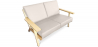 Buy Design Sofa FM350 (2 seats) - Premium Leather Ivory 13250 home delivery
