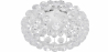 Buy Ceiling Lamp - Glass Ball Flush Mount - 35cm - Savoni Transparent 58433 - in the EU