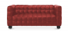 Buy Leather Upholstered Sofa - 2 Seater - Nubus Red 13253 in the Europe