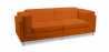 Buy Cawa Design Sofa  (2 seats) - Faux Leather Orange 16611 with a guarantee