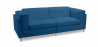 Buy Cawa Design Sofa  (2 seats) - Faux Leather Dark blue 16611 at Privatefloor