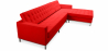 Buy Design Chaise Lounge - Leather Upholstered - Right - Sama Red 15185 with a guarantee