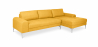 Buy Design Corner Sofa Fabric Yellow 26730 - prices