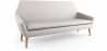 Buy Scandinavian design sofa 2 seater fabric Grey 55627 - prices