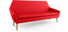 Buy Scandinavian design sofa 2 seater fabric Dark red 55627 at Privatefloor